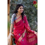 HANDWOVEN PURE LINEN SAREE