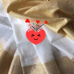 Handwoven Pure Linen Saree