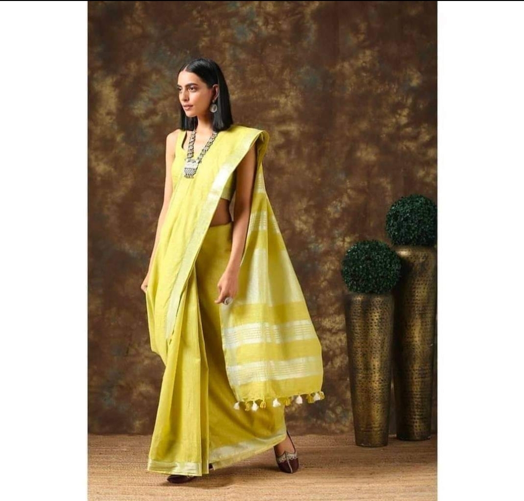 PURE LINEN COTTON SAREE