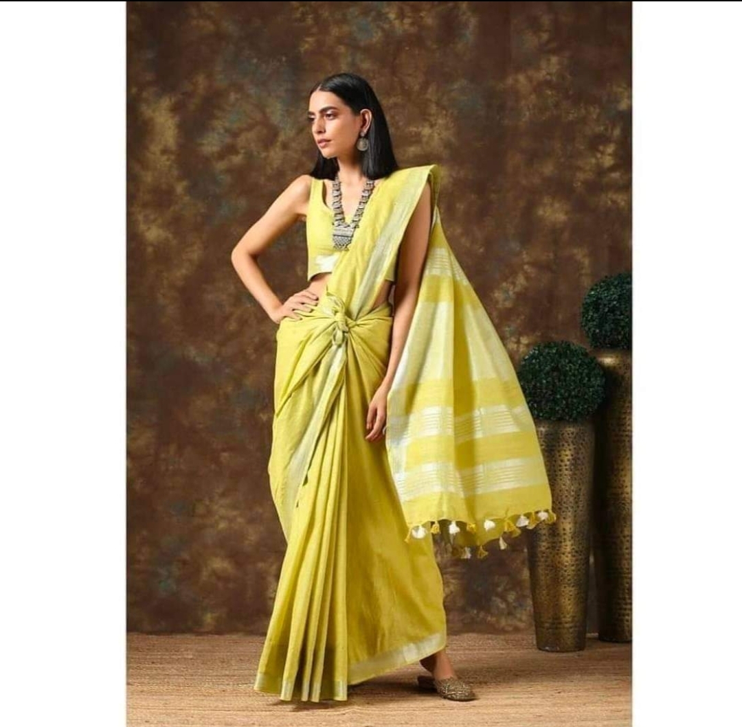 PURE LINEN COTTON SAREE