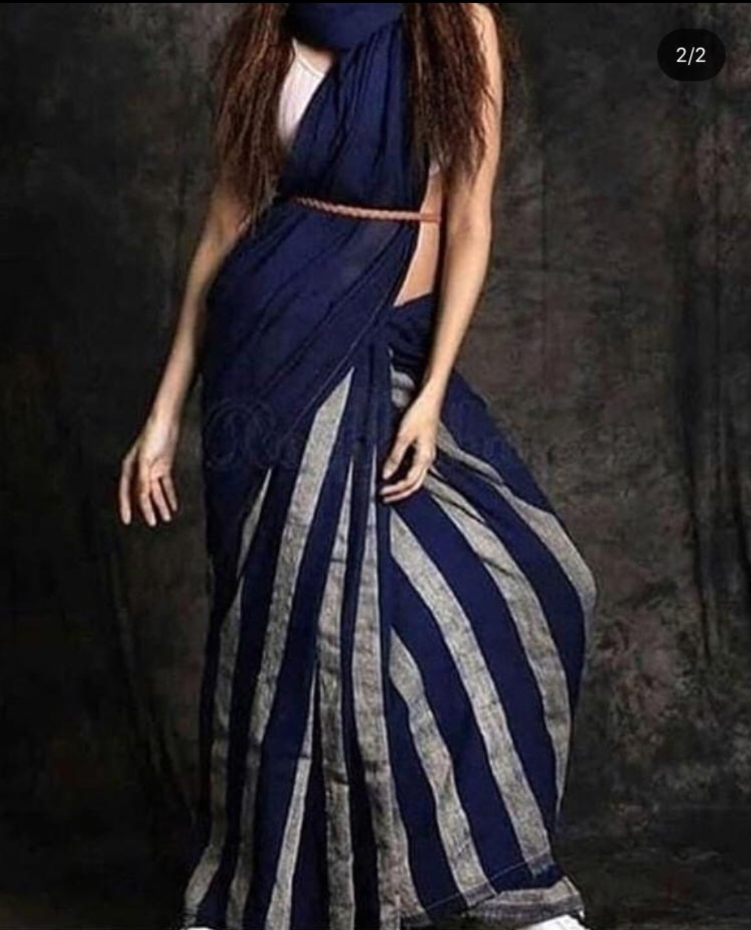 PURE LINEN YARN DYE SAREE