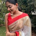 Handwoven Pure Linen Saree