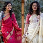 HANDWOVEN PURE LINEN SAREE