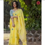 HANDWOVEN PURE LINEN SAREE