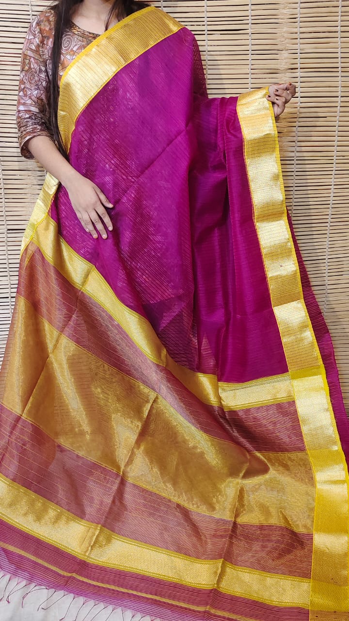 Maheshwari Katan Silk Saree