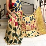 MODAL SILK CLAMP DYE SAREE