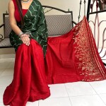 MODAL SILK HALF & HALF NAKKASHI PALLU SAREE