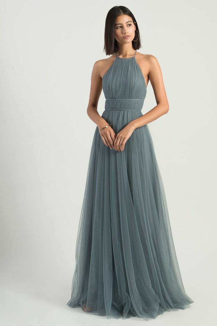 A-line Silhouette halter neck Gown
