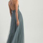 A-line Silhouette halter neck Gown