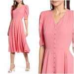 Button up Flared Dress