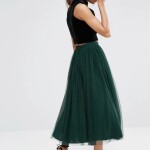 Tulle Prom Skirt with Black Crop Top