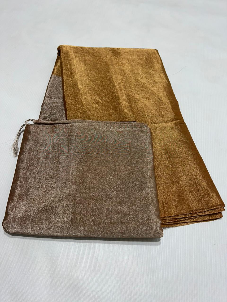CHANDERI TISSUE COTTON SILK SAREE