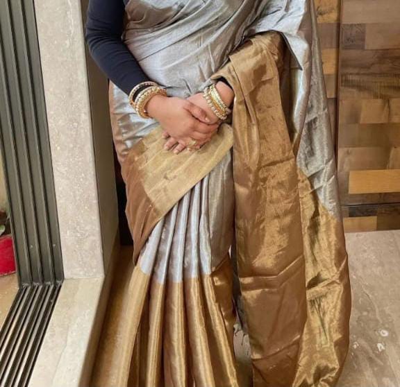 CHANDERI TISSUE COTTON SILK SAREE